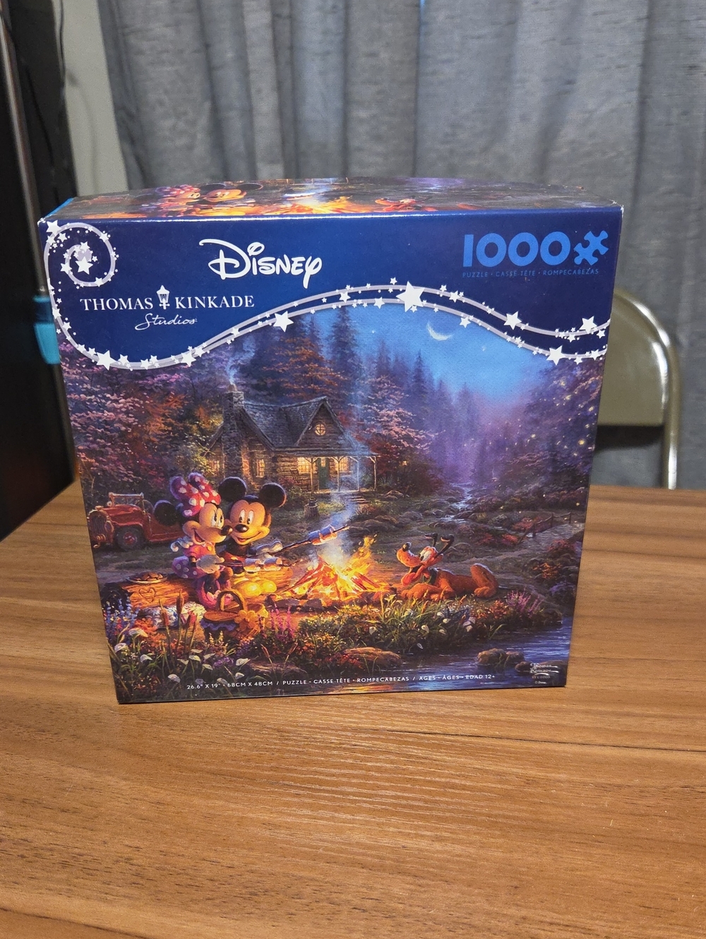 Disney Thomas Kinkade Mickey & Friends 1000-Piece Jigsaw Puzzle - Blue